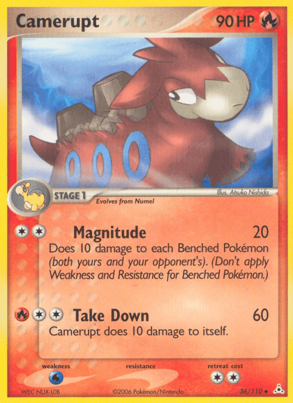 Carta Camerupt 36/110 do set Holon Phantoms — Pokémon TCG | Bynx