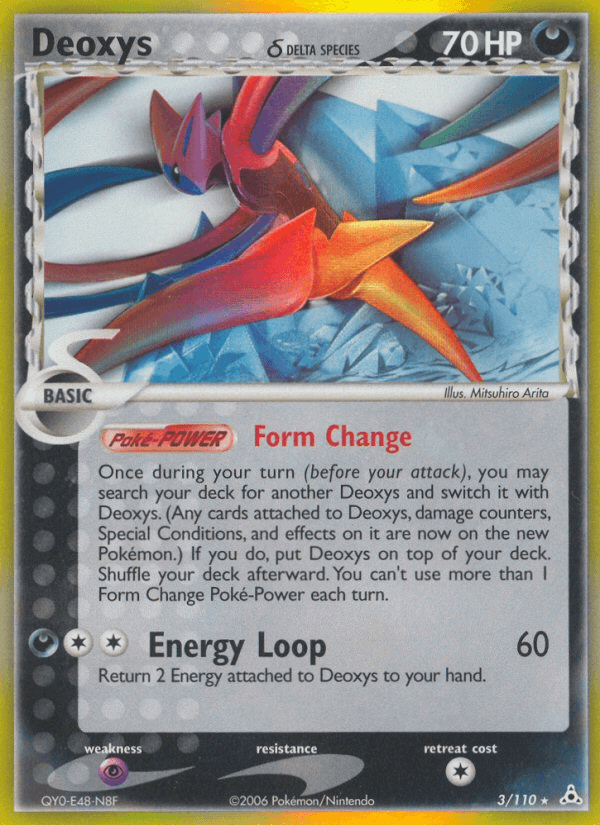 Carta Deoxys δ 3/110 do set Holon Phantoms — Pokémon TCG | Bynx