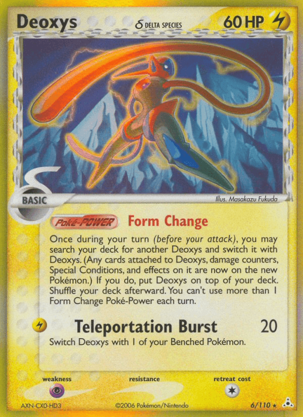 Carta Deoxys δ 6/110 do set Holon Phantoms — Pokémon TCG | Bynx