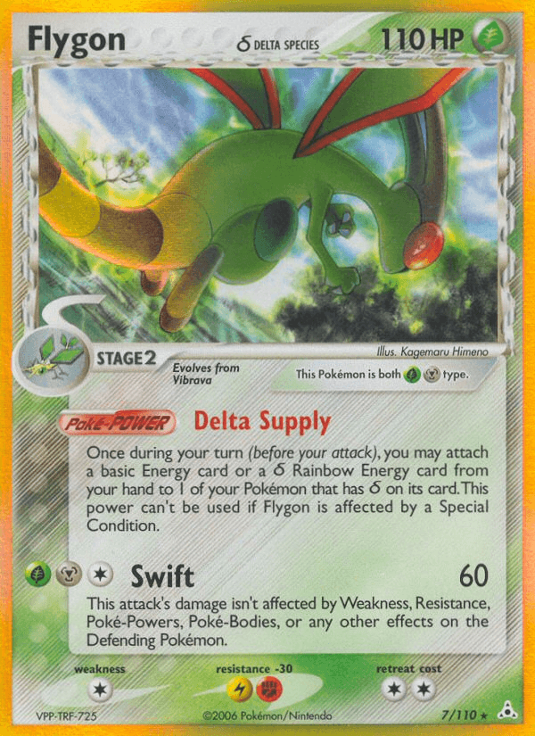 Carta Flygon δ 7/110 do set Holon Phantoms — Pokémon TCG | Bynx