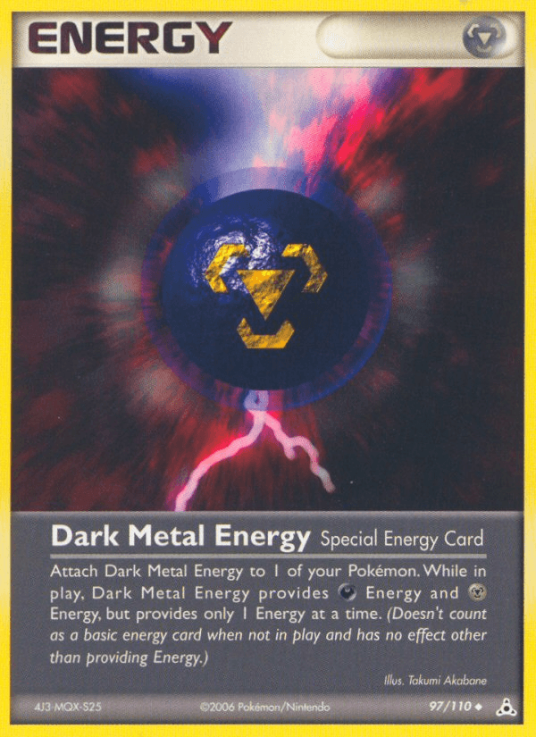 Carta Dark Metal Energy 97/110 do set Holon Phantoms — Pokémon TCG | Bynx