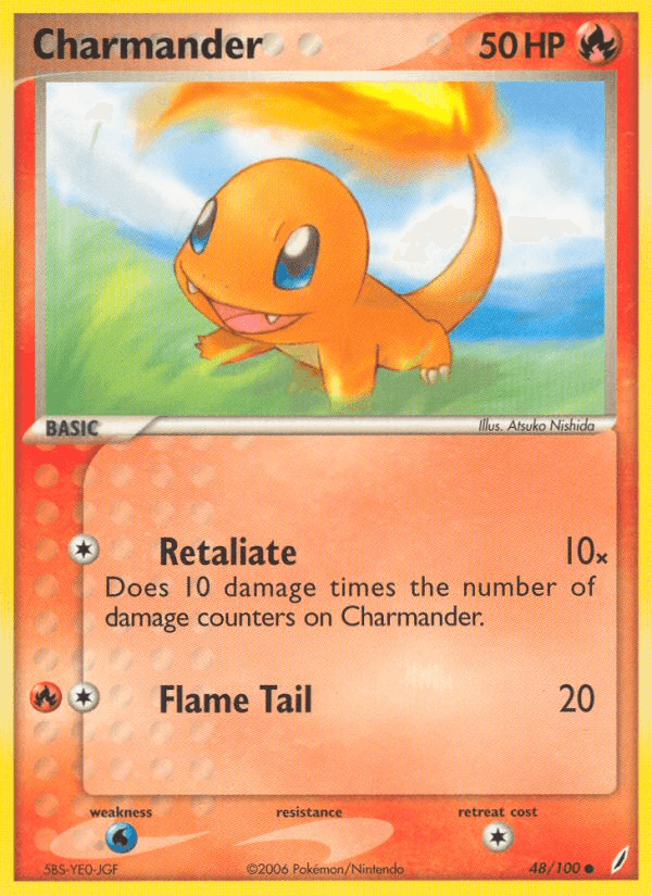 Carta Charmander 48/100 do set Crystal Guardians — Pokémon TCG | Bynx