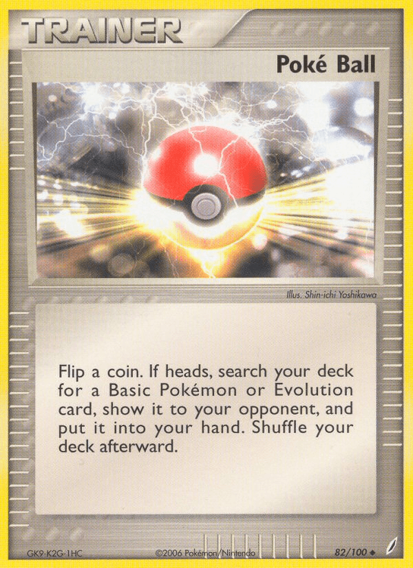 Carta Poké Ball 82/100 do set Crystal Guardians — Pokémon TCG | Bynx