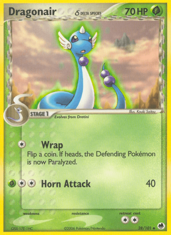 Carta Dragonair δ 28/101 do set Dragon Frontiers — Pokémon TCG | Bynx