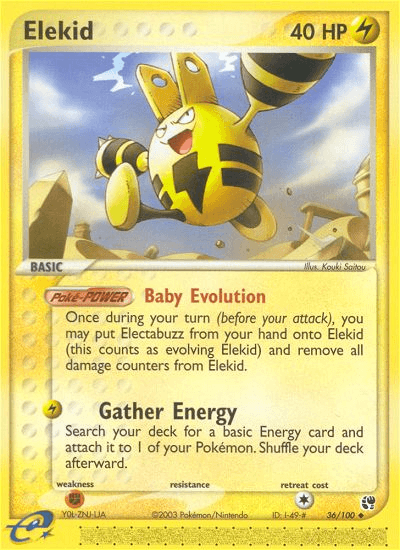 Carta Elekid 36/100 do set Sandstorm — Pokémon TCG | Bynx