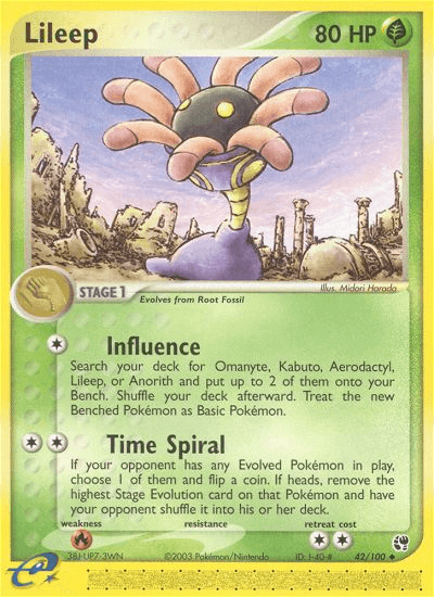 Carta Lileep 42/100 do set Sandstorm — Pokémon TCG | Bynx