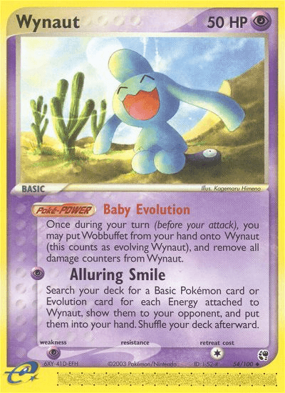 Carta Wynaut 54/100 do set Sandstorm — Pokémon TCG | Bynx