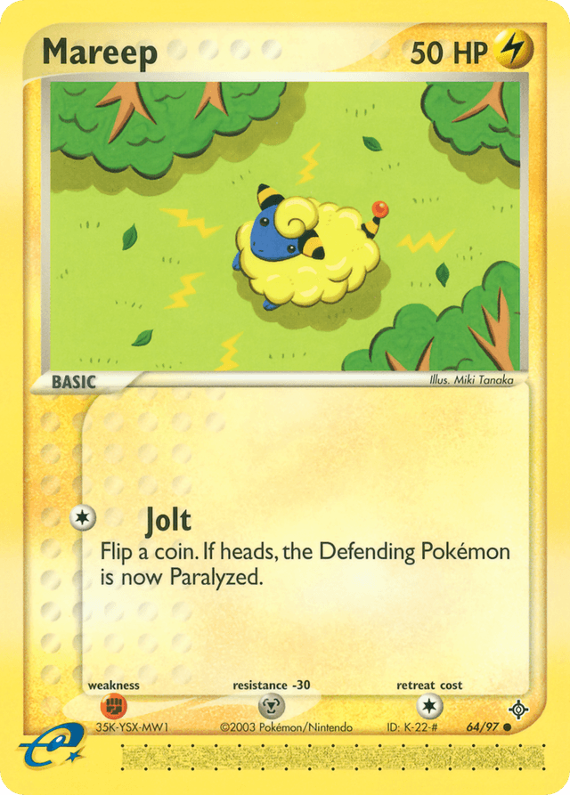 Carta Mareep 64/97 do set Dragon — Pokémon TCG | Bynx