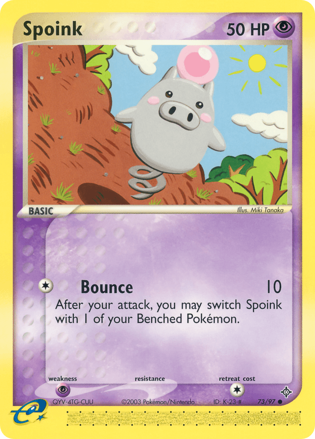 Carta Spoink 73/97 do set Dragon — Pokémon TCG | Bynx