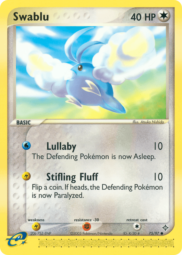 Carta Swablu 75/97 do set Dragon — Pokémon TCG | Bynx