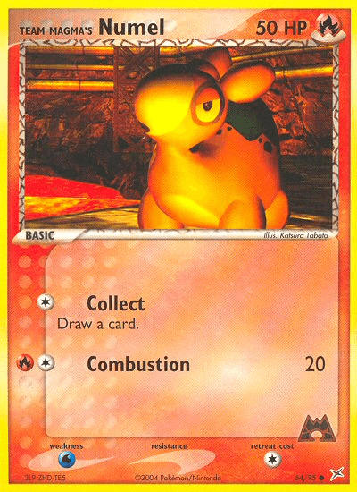 Carta Team Magma's Numel 64/95 do set Team Magma vs Team Aqua — Pokémon TCG | Bynx