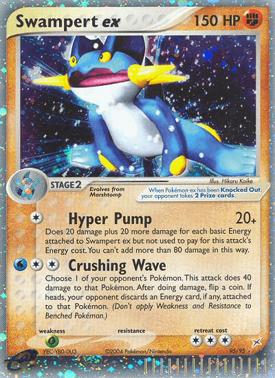 Carta Swampert ex 95/95 do set Team Magma vs Team Aqua — Pokémon TCG | Bynx