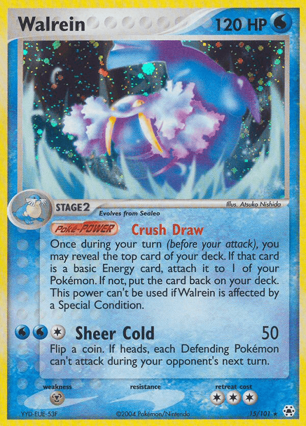 Carta Walrein 15/101 do set Hidden Legends — Pokémon TCG | Bynx