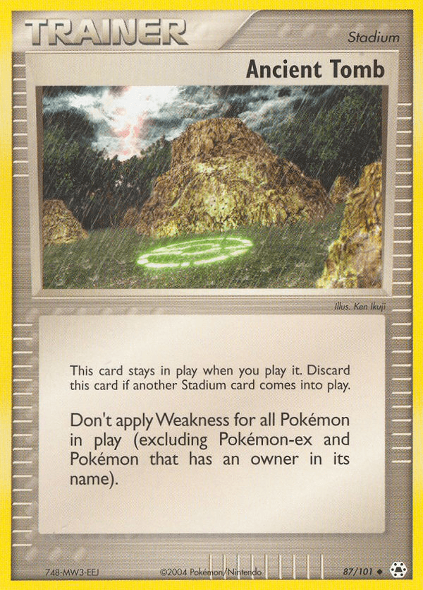 Carta Ancient Tomb 87/101 do set Hidden Legends — Pokémon TCG | Bynx
