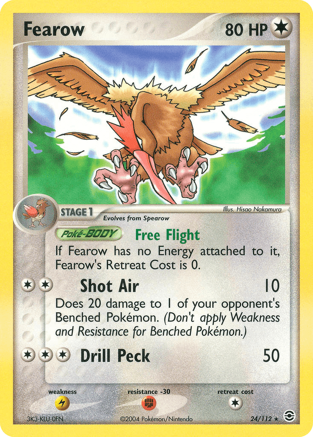 Carta Fearow 24/112 do set FireRed & LeafGreen — Pokémon TCG | Bynx