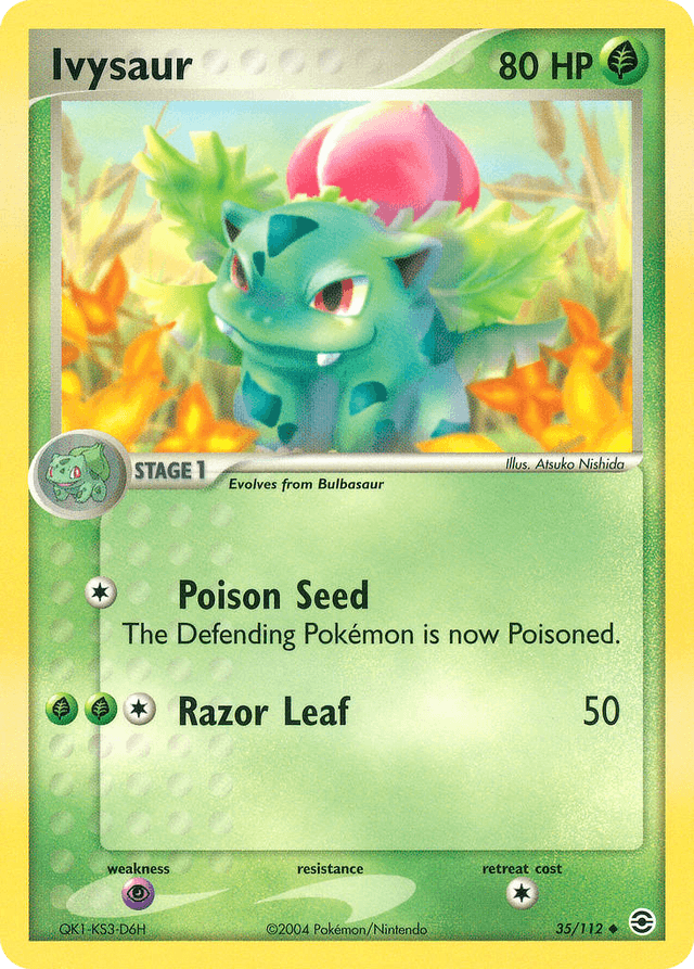 Carta Ivysaur 35/112 do set FireRed & LeafGreen — Pokémon TCG | Bynx