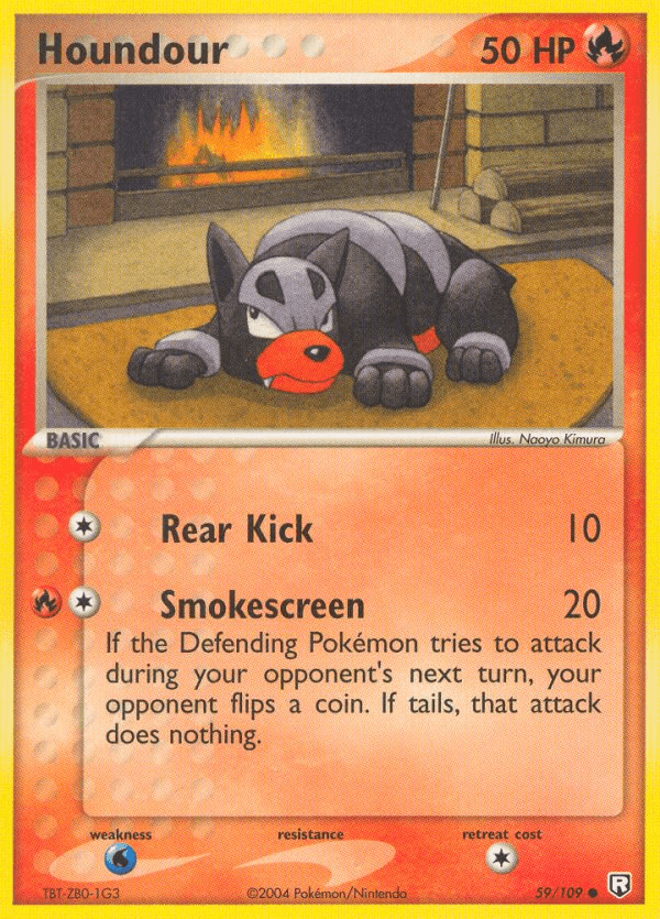 Carta Houndour 59/109 do set Team Rocket Returns — Pokémon TCG | Bynx