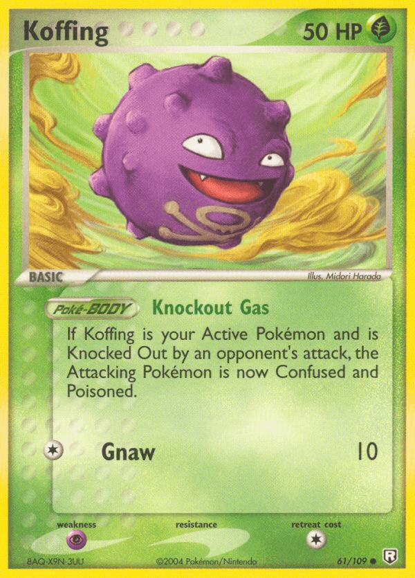 Carta Koffing 61/109 do set Team Rocket Returns — Pokémon TCG | Bynx