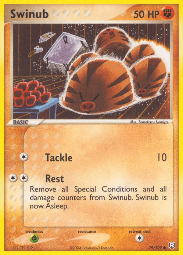 Carta Swinub 79/109 do set Team Rocket Returns — Pokémon TCG | Bynx