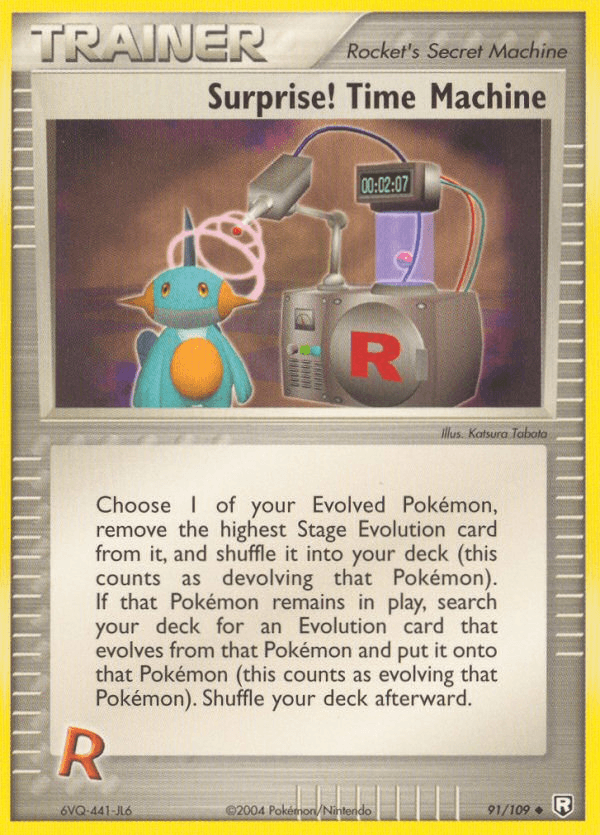 Carta Surprise! Time Machine 91/109 do set Team Rocket Returns — Pokémon TCG | Bynx