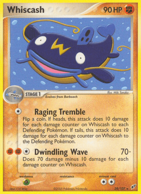 Carta Whiscash 28/107 do set Deoxys — Pokémon TCG | Bynx