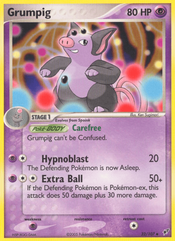 Carta Grumpig 32/107 do set Deoxys — Pokémon TCG | Bynx