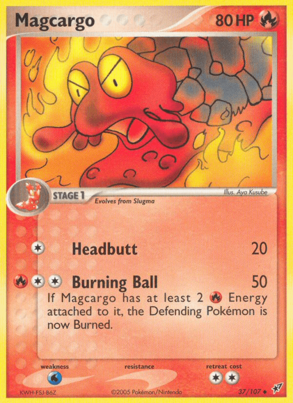 Carta Magcargo 37/107 do set Deoxys — Pokémon TCG | Bynx