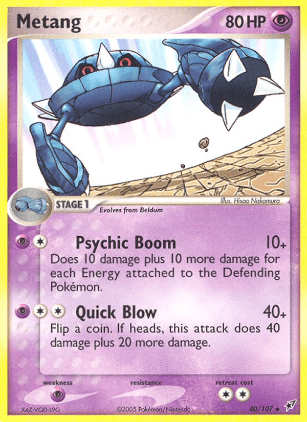 Carta Metang 40/107 do set Deoxys — Pokémon TCG | Bynx