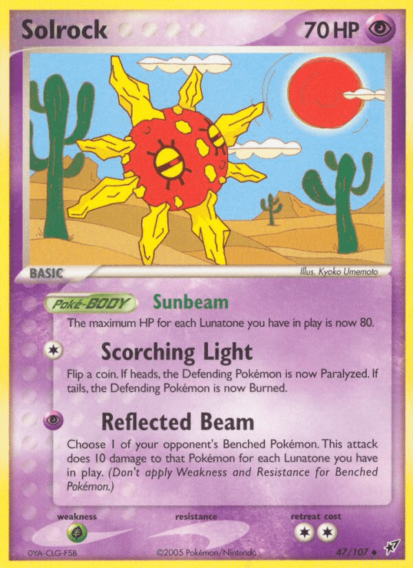 Carta Solrock 47/107 do set Deoxys — Pokémon TCG | Bynx