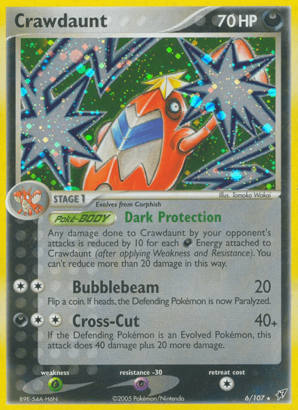 Carta Crawdaunt 6/107 do set Deoxys — Pokémon TCG | Bynx