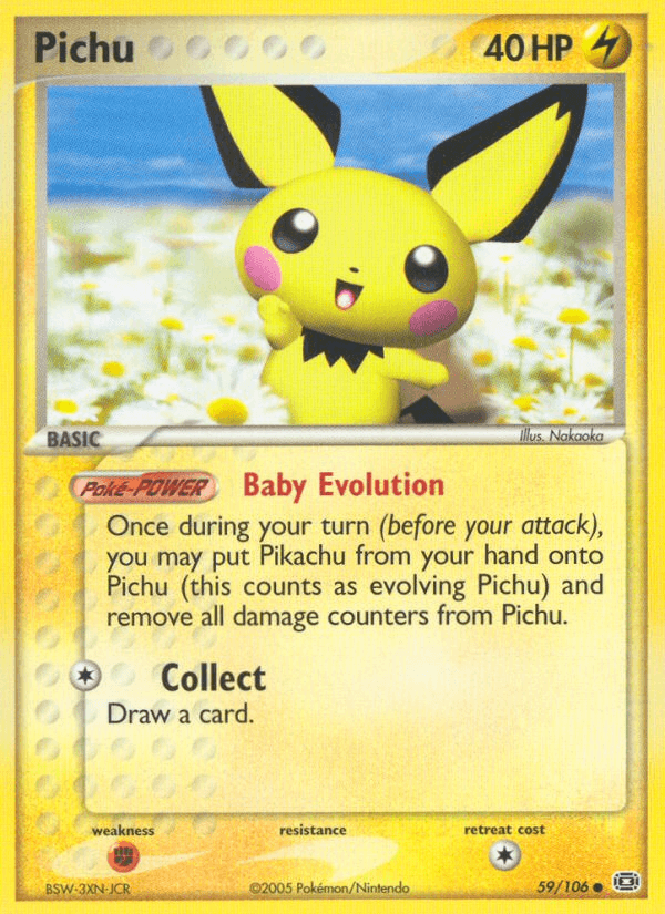 Carta Pichu 59/106 do set Emerald — Pokémon TCG | Bynx