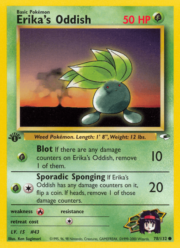 Carta Erika's Oddish 78/132 do set Gym Heroes — Pokémon TCG | Bynx