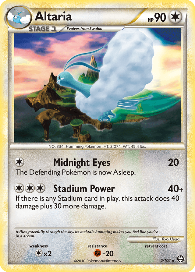 Carta Altaria 2/102 do set HS—Triumphant — Pokémon TCG | Bynx