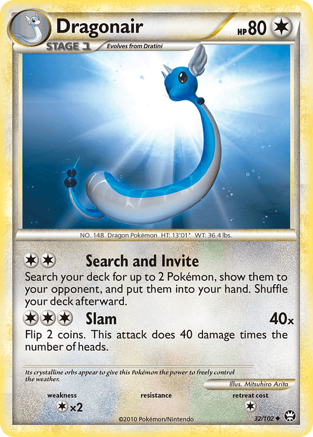 Carta Dragonair 32/102 do set HS—Triumphant — Pokémon TCG | Bynx