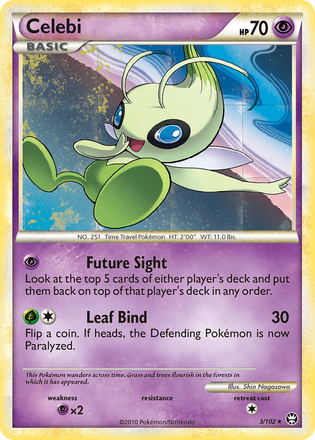 Carta Celebi 3/102 do set HS—Triumphant — Pokémon TCG | Bynx