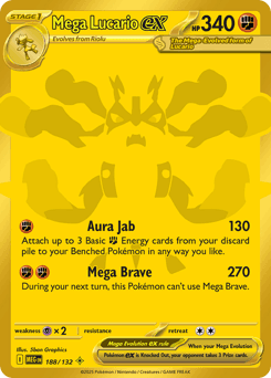 Mega Lucario ex 188 — Mega Evolution
