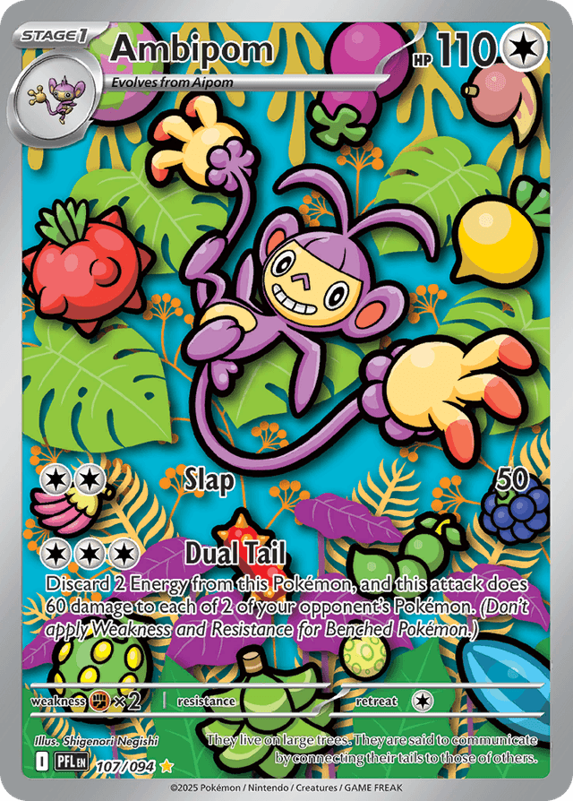 Carta Ambipom 107/94 do set Phantasmal Flames — Pokémon TCG | Bynx