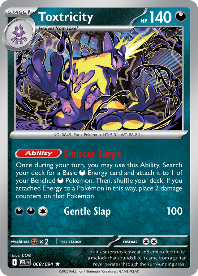 Carta Toxtricity 68/94 do set Phantasmal Flames — Pokémon TCG | Bynx