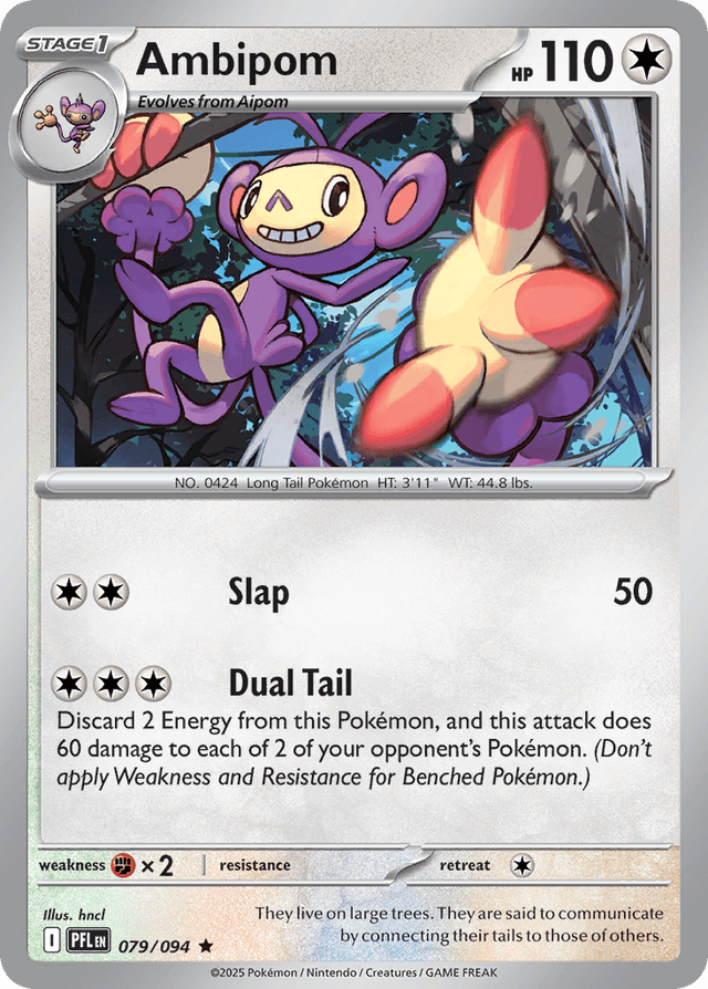 Carta Ambipom 79/94 do set Phantasmal Flames — Pokémon TCG | Bynx