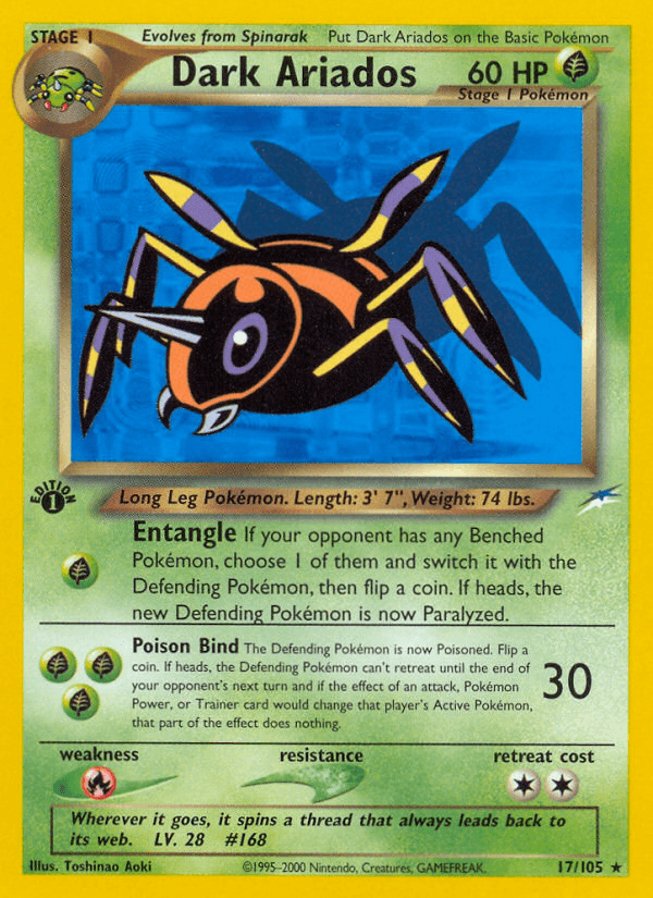 Carta Dark Ariados 17/105 do set Neo Destiny — Pokémon TCG | Bynx