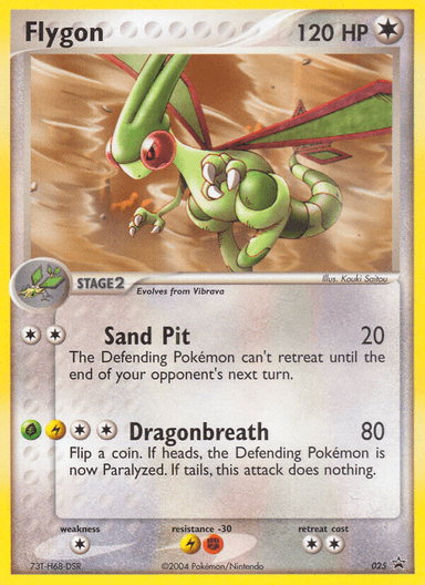 Carta Flygon 25/40 do set Nintendo Black Star Promos — Pokémon TCG | Bynx