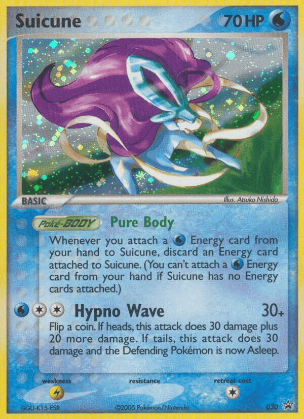 Carta Suicune 30/40 do set Nintendo Black Star Promos — Pokémon TCG | Bynx