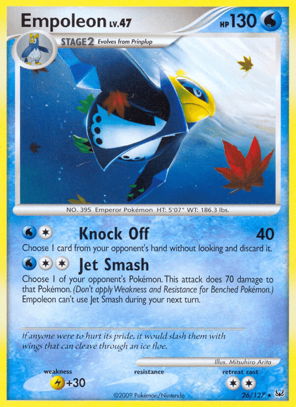 Carta Empoleon 26/127 do set Platinum — Pokémon TCG | Bynx