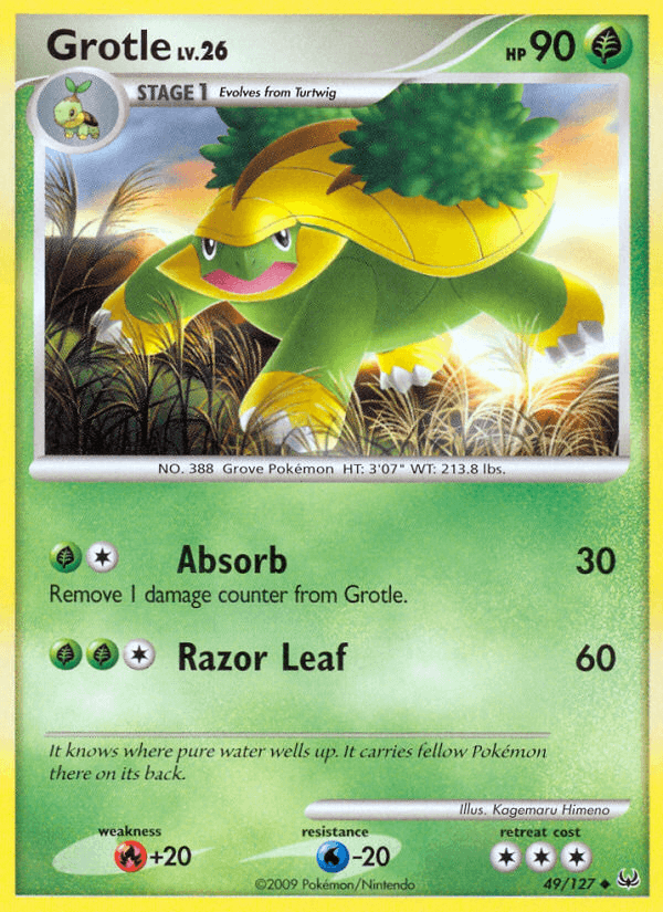 Carta Grotle 49/127 do set Platinum — Pokémon TCG | Bynx