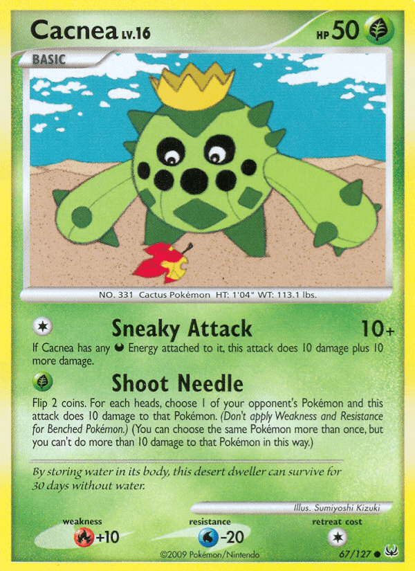 Carta Cacnea 67/127 do set Platinum — Pokémon TCG | Bynx