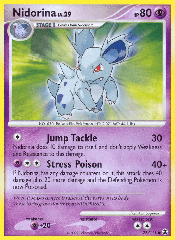 Carta Nidorina 73/111 do set Rising Rivals — Pokémon TCG | Bynx