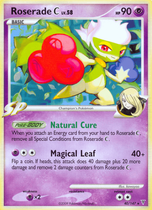 Carta Roserade C 40/147 do set Supreme Victors — Pokémon TCG | Bynx