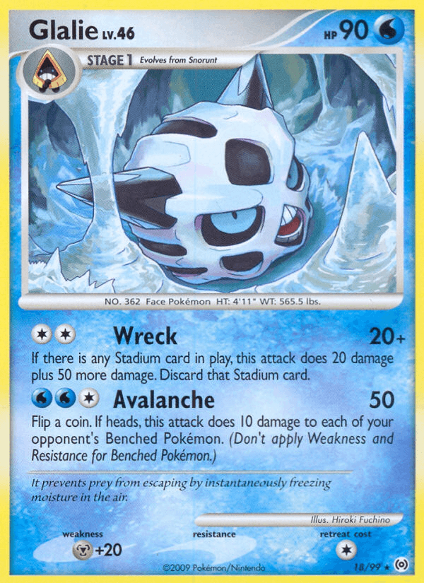 Carta Glalie 18/99 do set Arceus — Pokémon TCG | Bynx