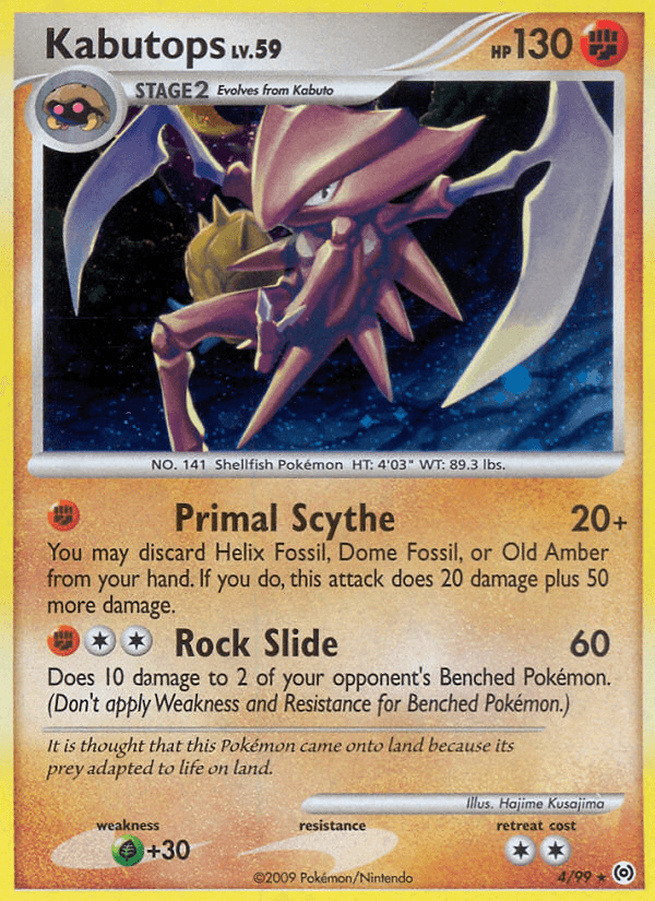 Carta Kabutops 4/99 do set Arceus — Pokémon TCG | Bynx
