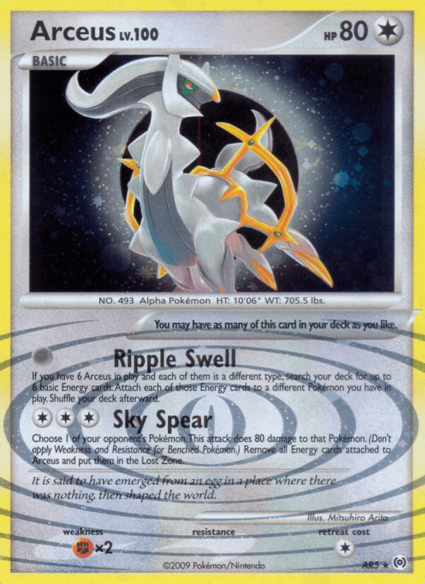 Carta Arceus AR5/99 do set Arceus — Pokémon TCG | Bynx